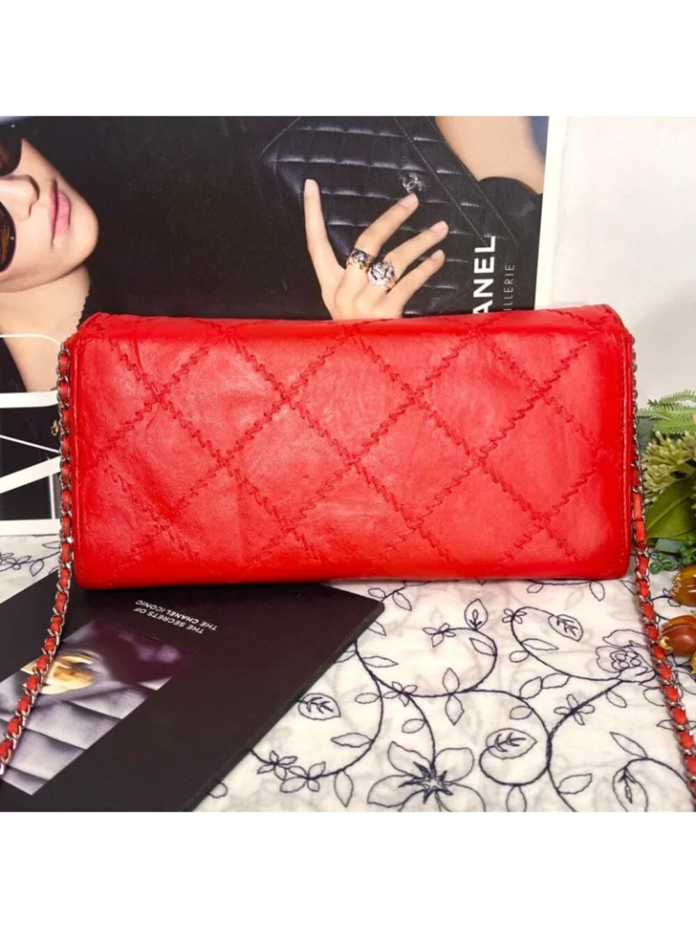 Chanel Chain Wallet Double Flap Quilted Shoulder Bag